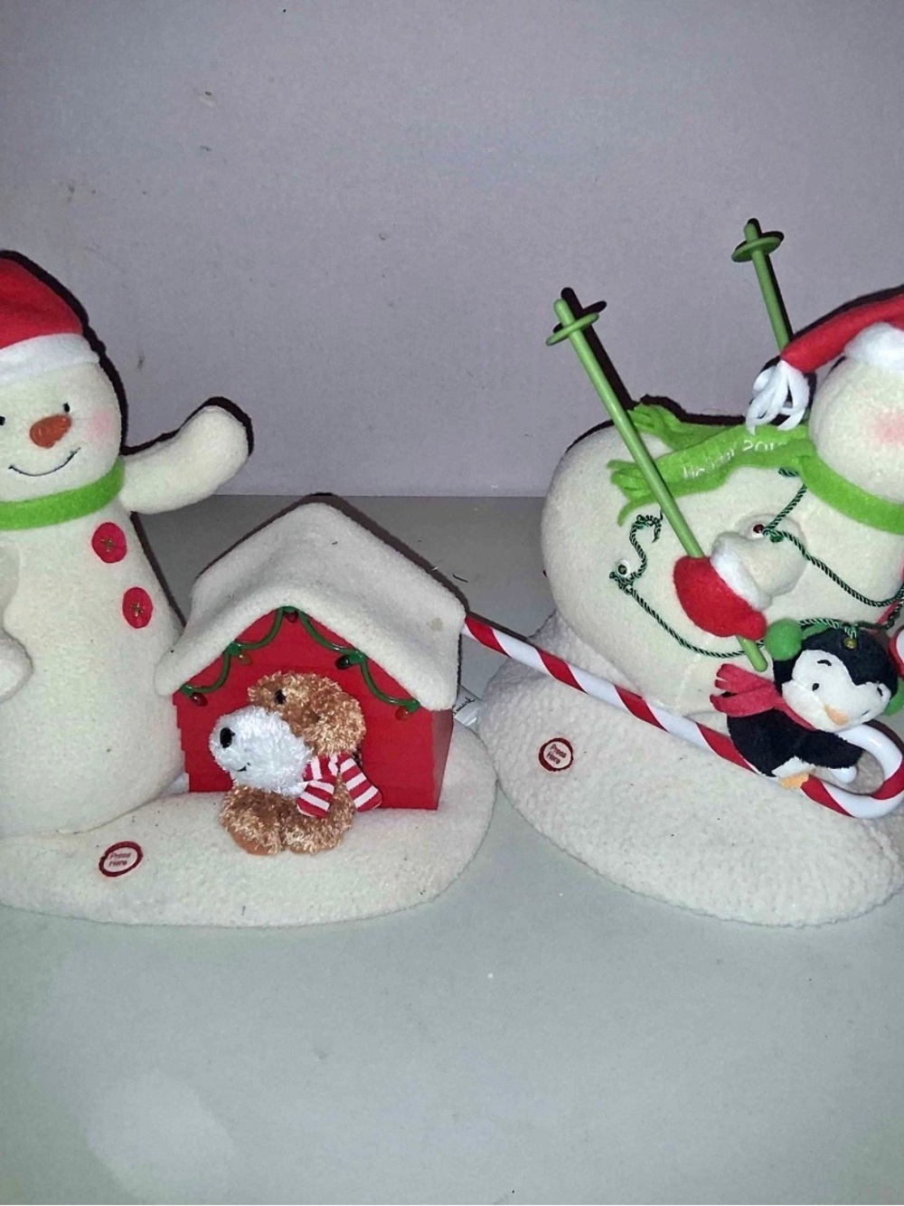 2PC Hallmark Christmas musical motion decor